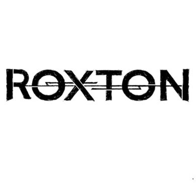 Logo der Band Roxton in schwarz-weiß.