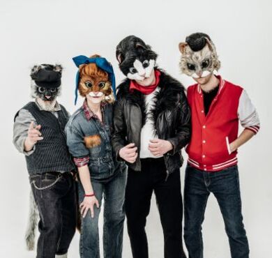KOOL KATZ, Kultur+Kongress Forum Altötting, Foto: Band Die vier Bandmitglieder von KOOL KATZ
