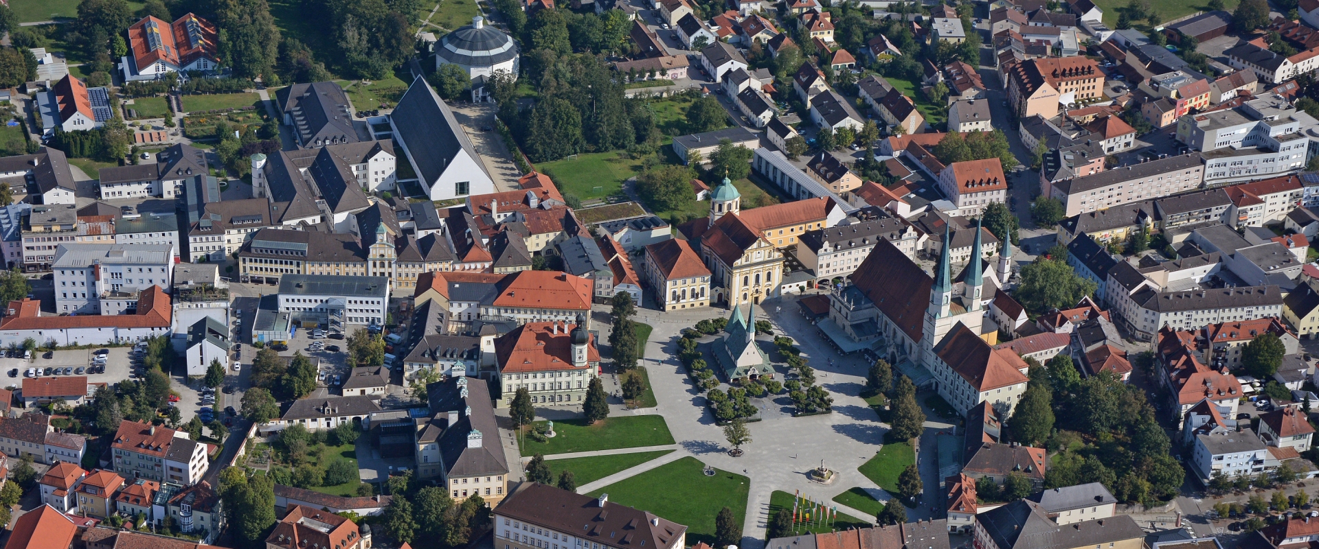 Luftbild Kapellplatz Altötting