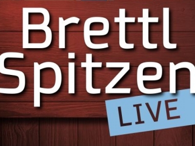 Brettl Spitzen, Foto Veranstalter Schriftzug Brettl Spitzen Live