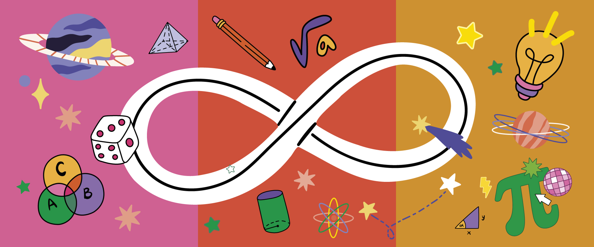 Bunte Zahlen und Formen