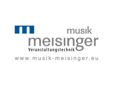 Das Logo von der Verleihfirma Musik Meisinger einem Partner des Altöttinger Forums.